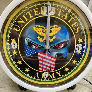 Military Army led dance light clock